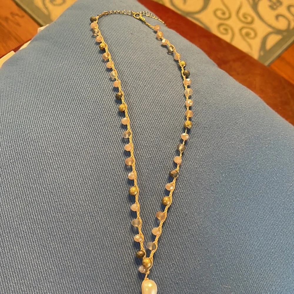 Lariat style Pearl necklace! - Picture 3 of 5